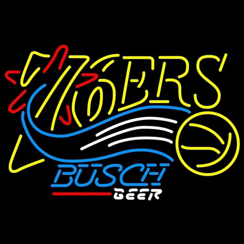 Custom Busch Philadelphia 76ers NBA Beer Sign Neon Sign USA