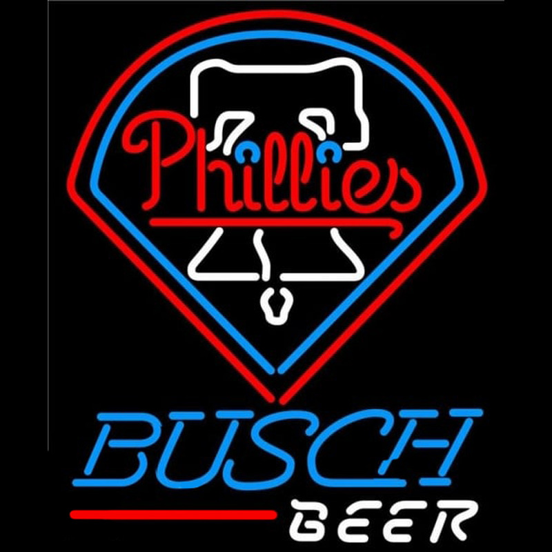 Custom Busch Philadelphia Phillies MLB Beer Sign Neon Sign USA