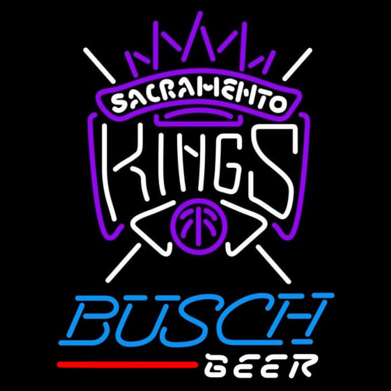 Custom Busch Sacramento Kings NBA Beer Sign Neon Sign USA