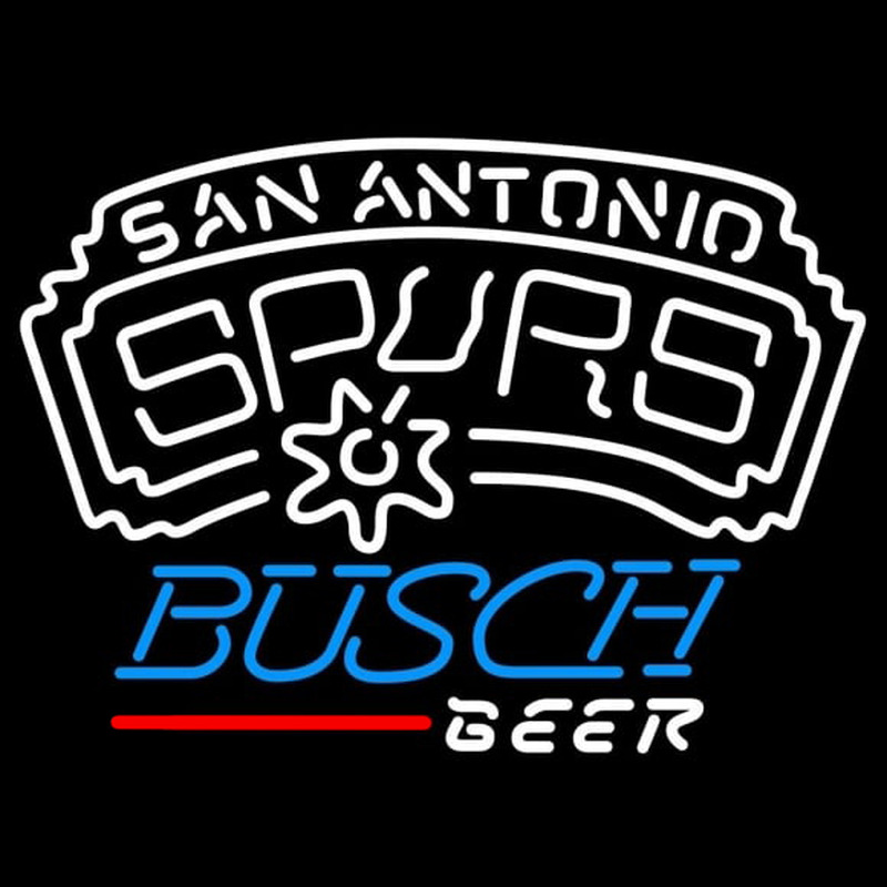 Custom Busch San Antonio Spurs NBA Beer Sign Neon Sign USA