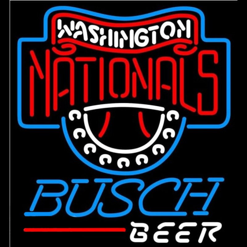 Custom Busch Washington Nationals MLB Beer Sign Neon Sign USA
