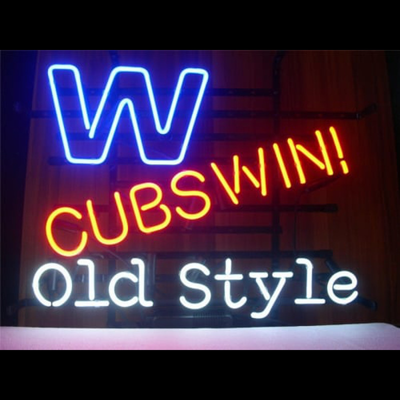 Custom CHICAGO CUBS WIN W OLD STYLE BAR PUB Neon Sign USA