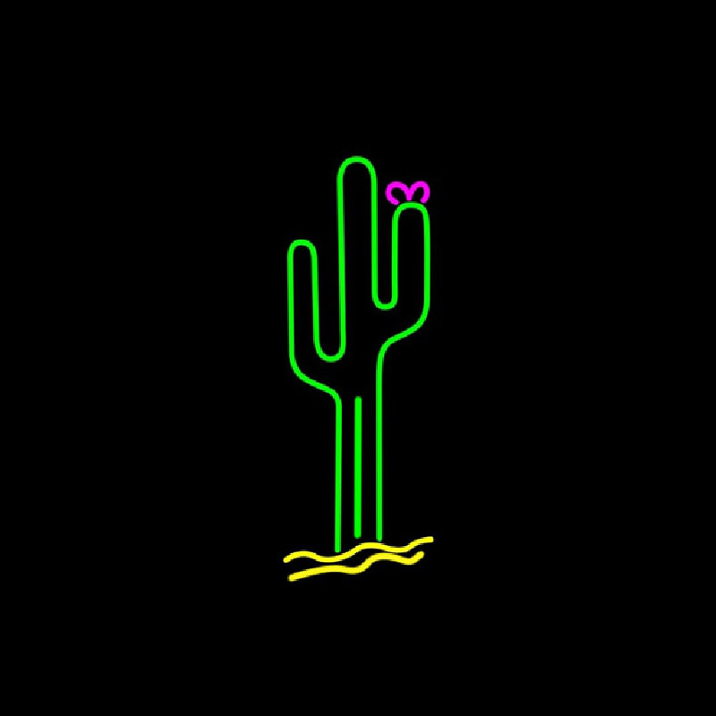 Custom Cactus Neon Sign USA