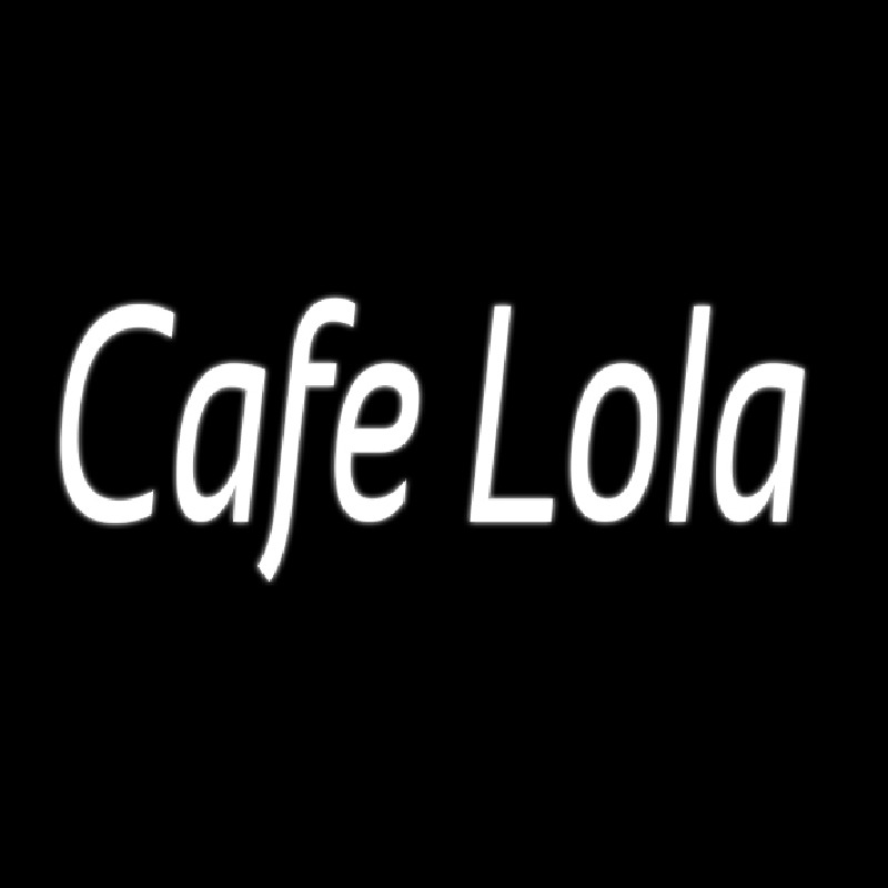 Custom Cafe Lola Neon Sign USA
