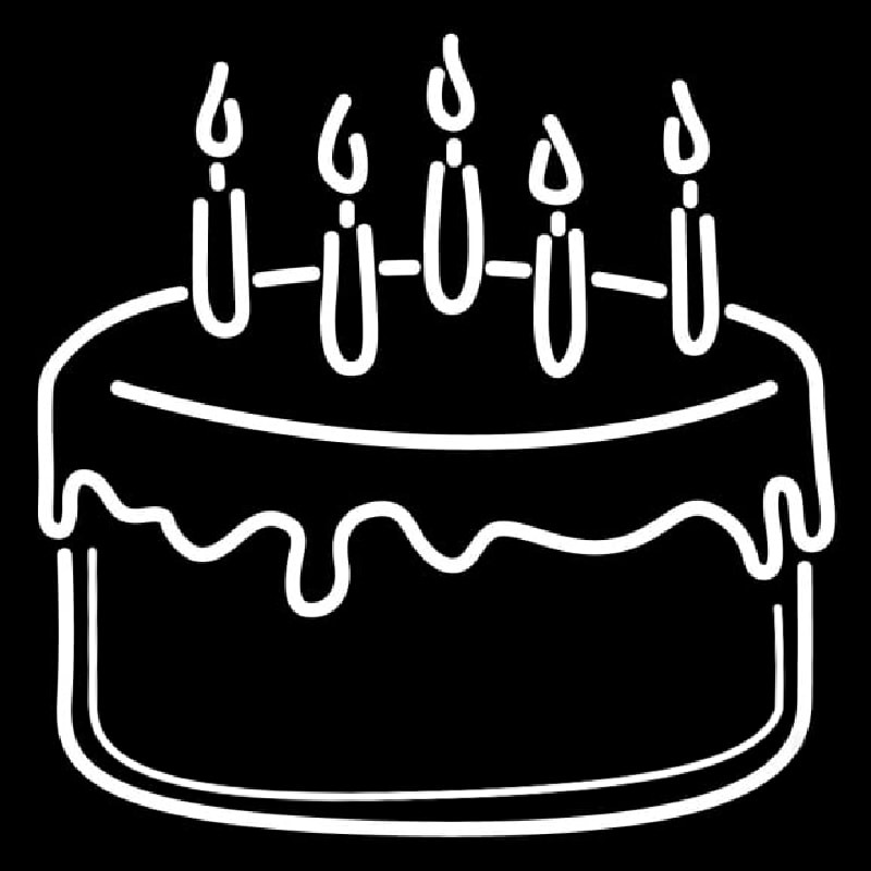 Custom Cake St Birthday Neon Sign USA