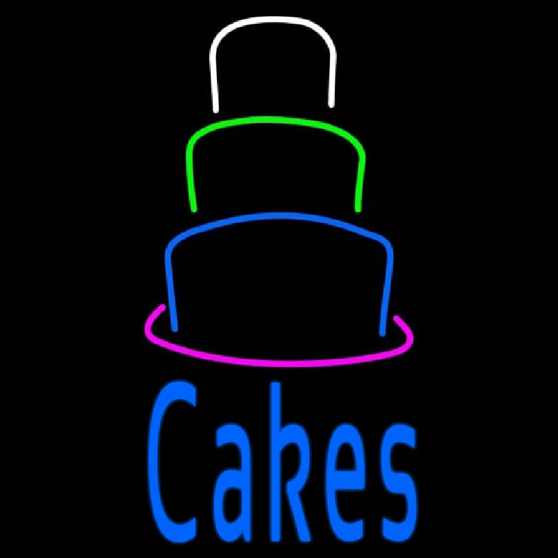 Custom Cake With Cake Layer Neon Sign USA