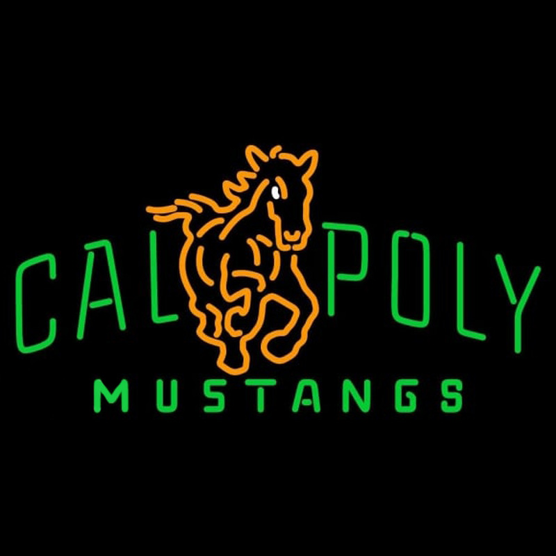 Custom Cal Poly Mustangs Primary 1999 Pres Logo NCAA Neon Sign Neon Sign USA