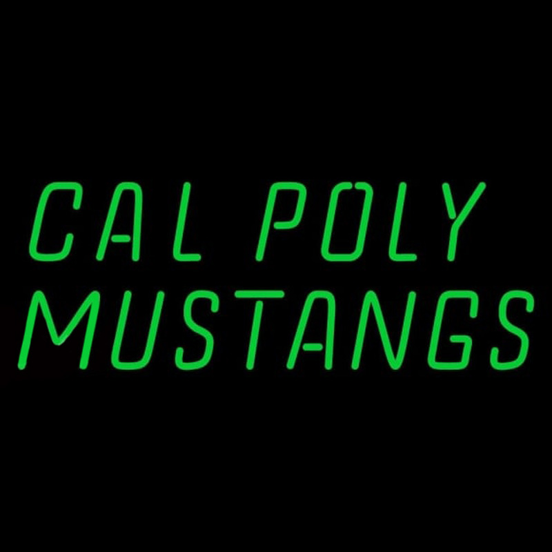 Custom Cal Poly Mustangs Wordmark 1999 Pres Logo NCAA Neon Sign Neon Sign USA