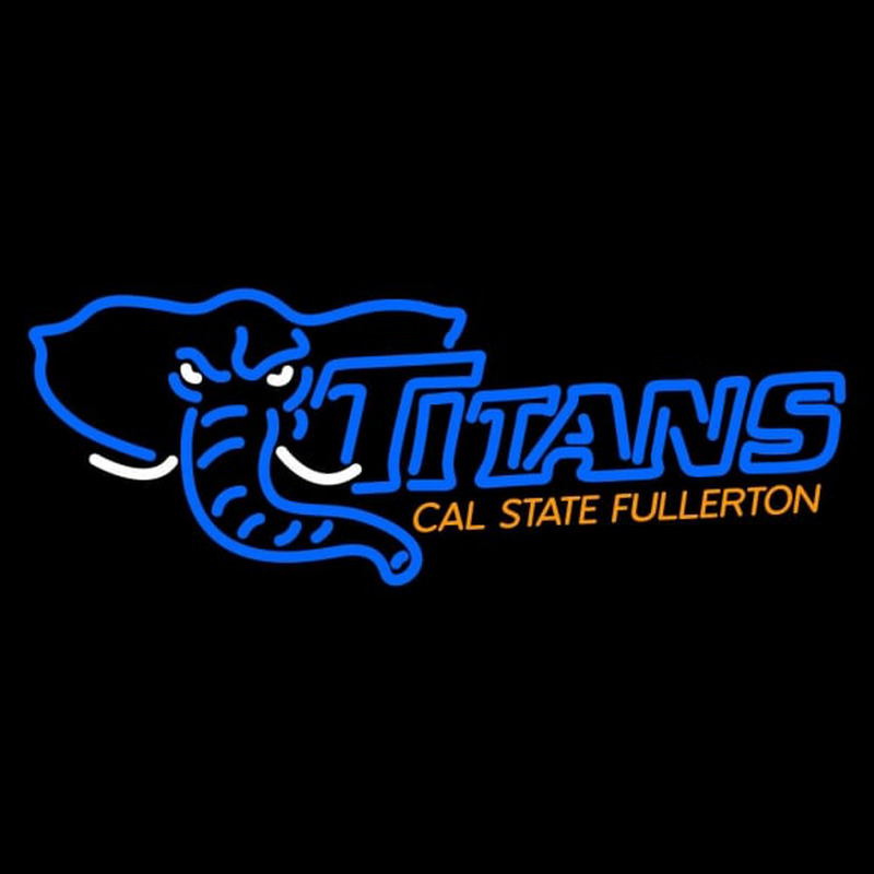 Custom Cal State Fullerton Titans Primary Logo NCAA Neon Sign Neon Sign USA