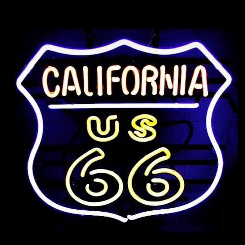 Custom California Route 66 Neon Sign USA