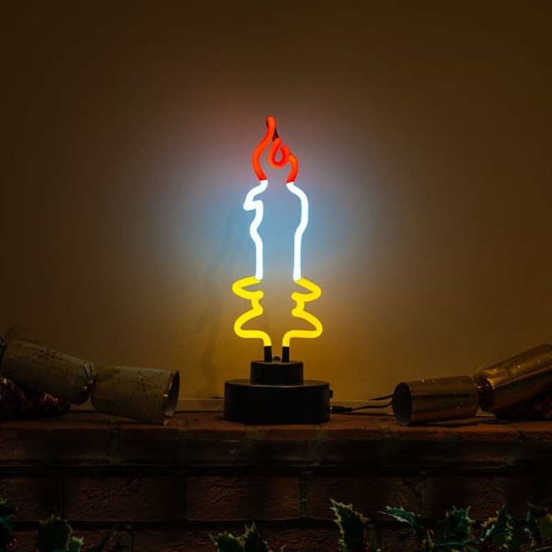 Custom Candle Desktop Neon Sign