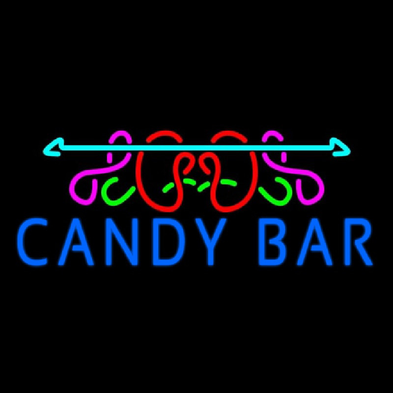 Custom Candy Bar Neon Sign USA