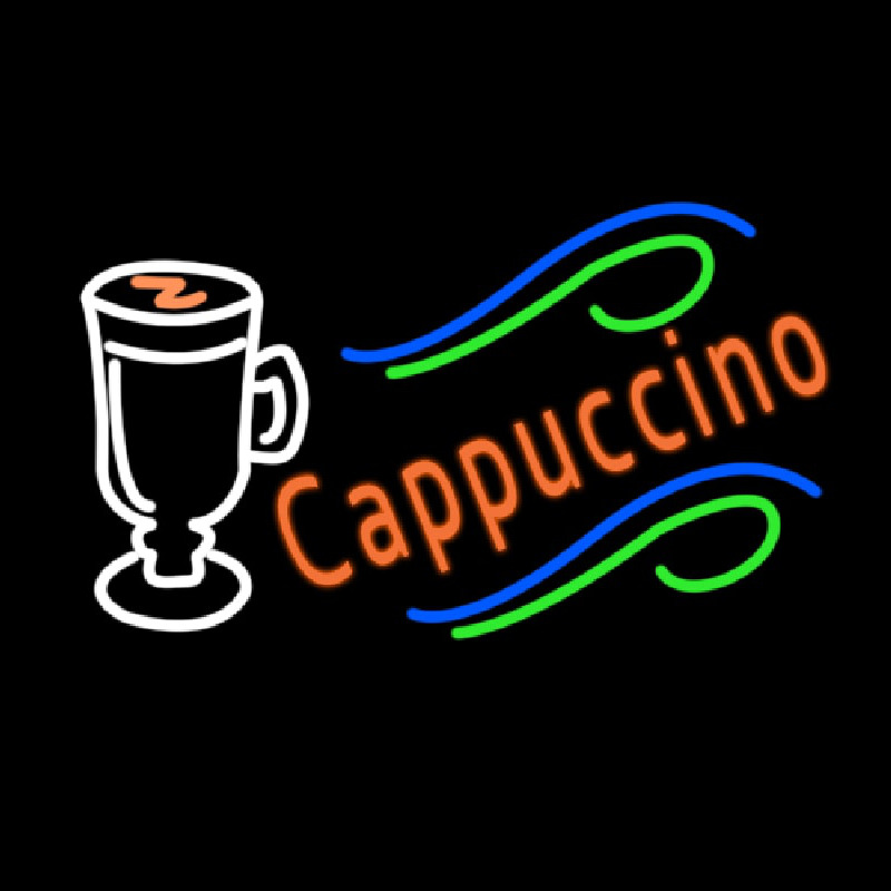Custom Cappuccino Cup Neon Sign USA