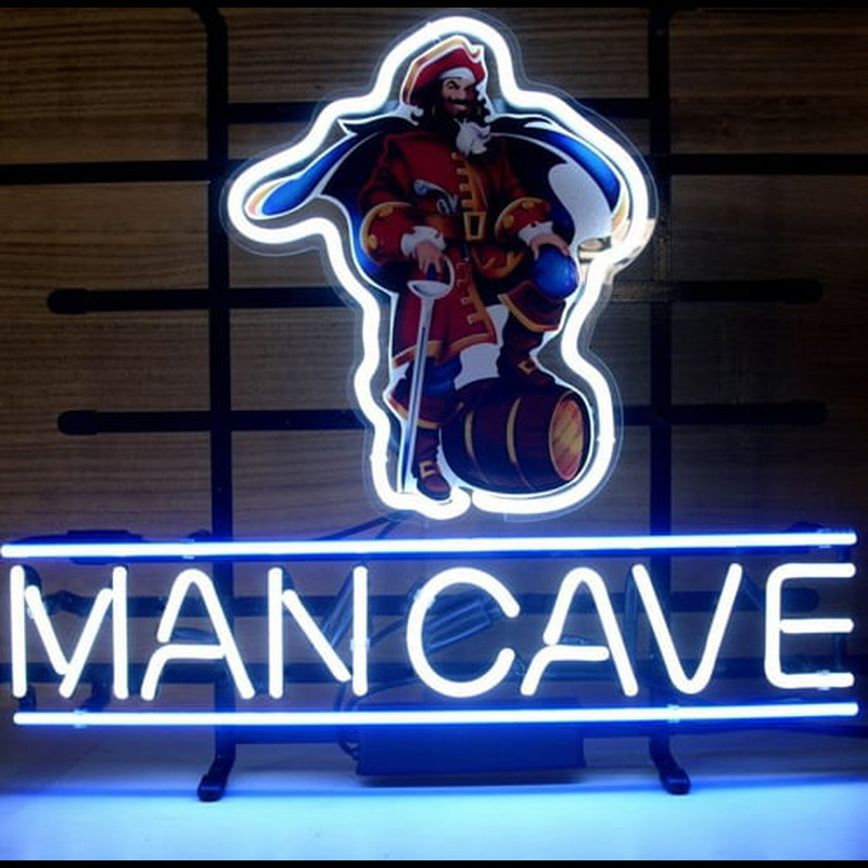 Custom Captain Morgan Man Cave Rum Pirate Neon Sign USA