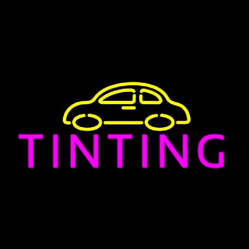 Custom Car Tinting Neon Sign USA