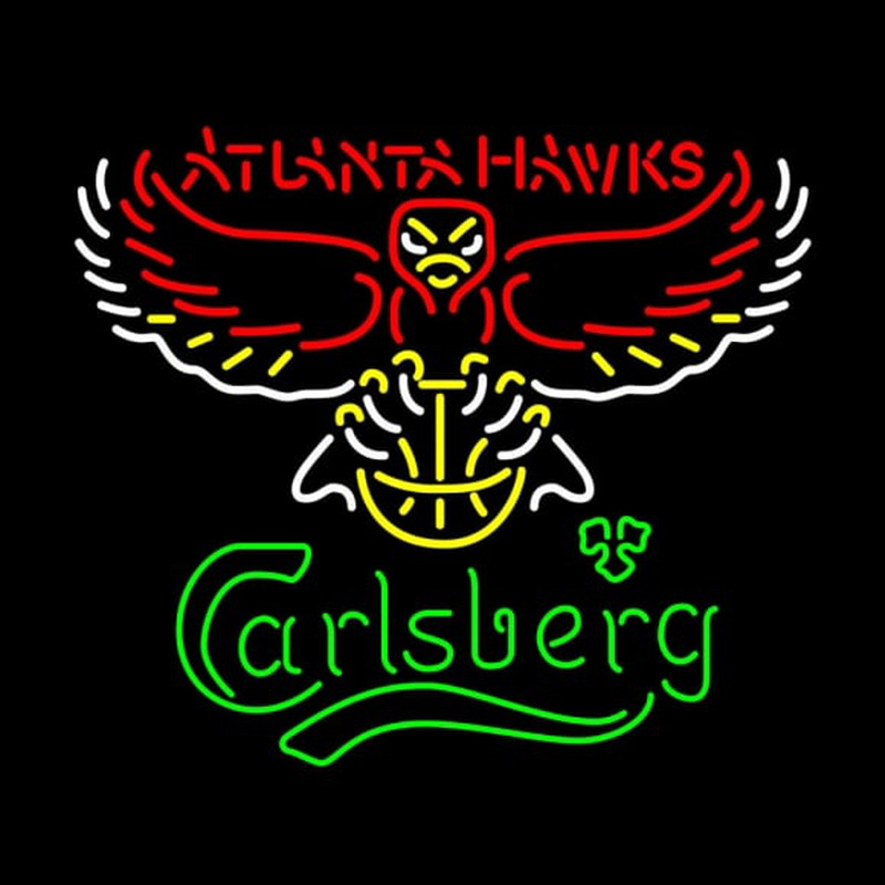 Custom Carlsberg Atlanta Hawks NBA Neon Beer Sign Neon Sign USA