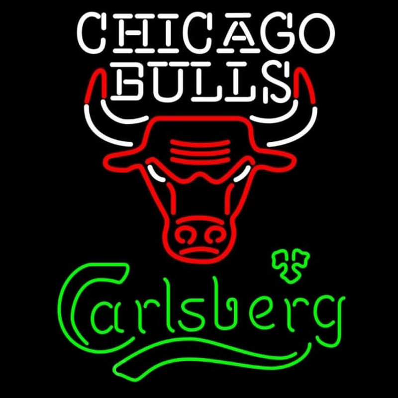Custom Carlsberg Chicago Bulls NBA Beer Sign Neon Sign USA