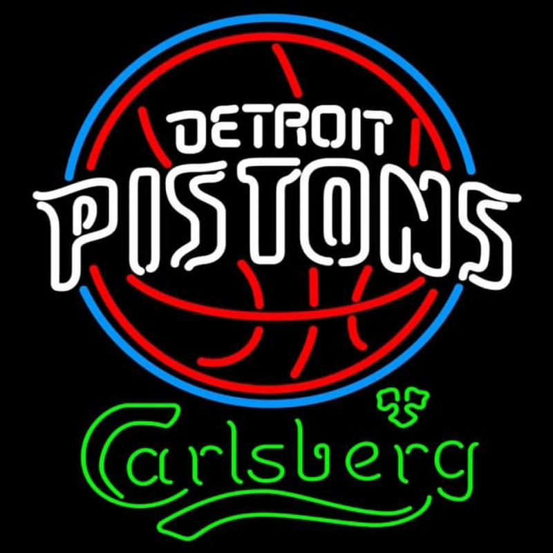 Custom Carlsberg Detroit Pistons NBA Beer Sign Neon Sign USA