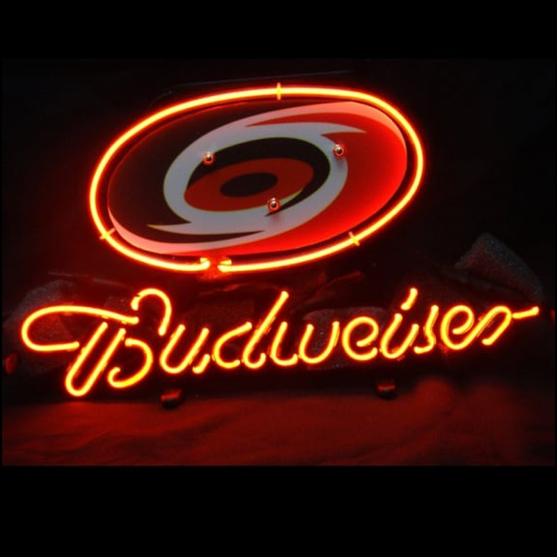 Custom Carolina Hurricanes Hockey Budweiser Beer Bar Neon Sign USA