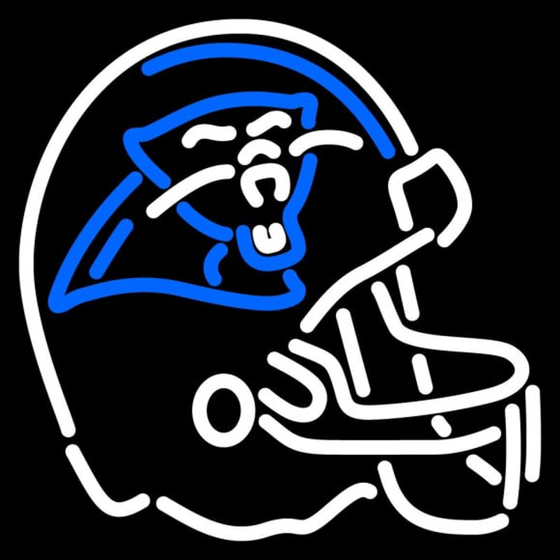 Custom Carolina Panthers Helmet  Pres Logo NFL Neon Sign Neon Sign USA