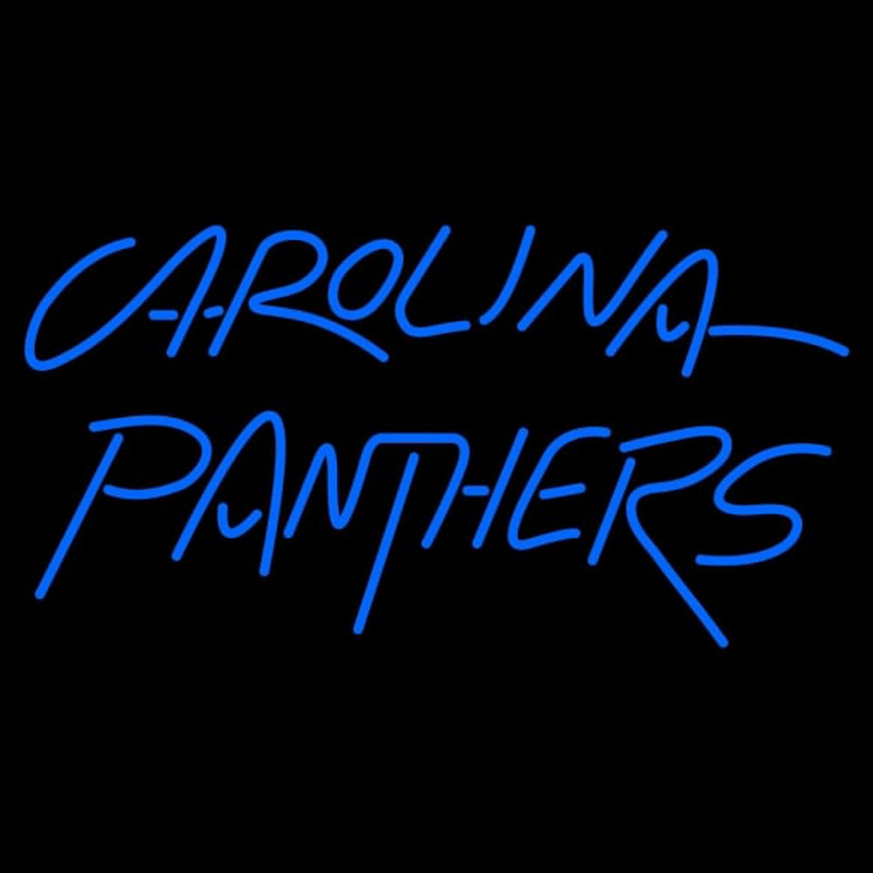 Custom Carolina Panthers Wordmark   Logo NFL Neon Sign Neon Sign USA