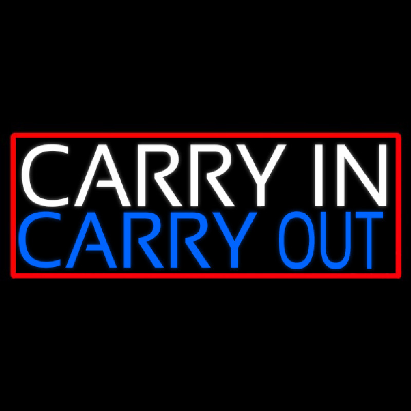 Custom Carry In Carry Out Neon Sign USA