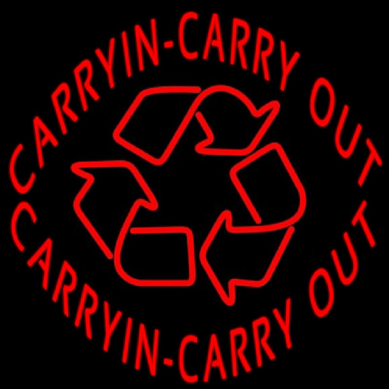 Custom Carry In Carry Out Neon Sign USA