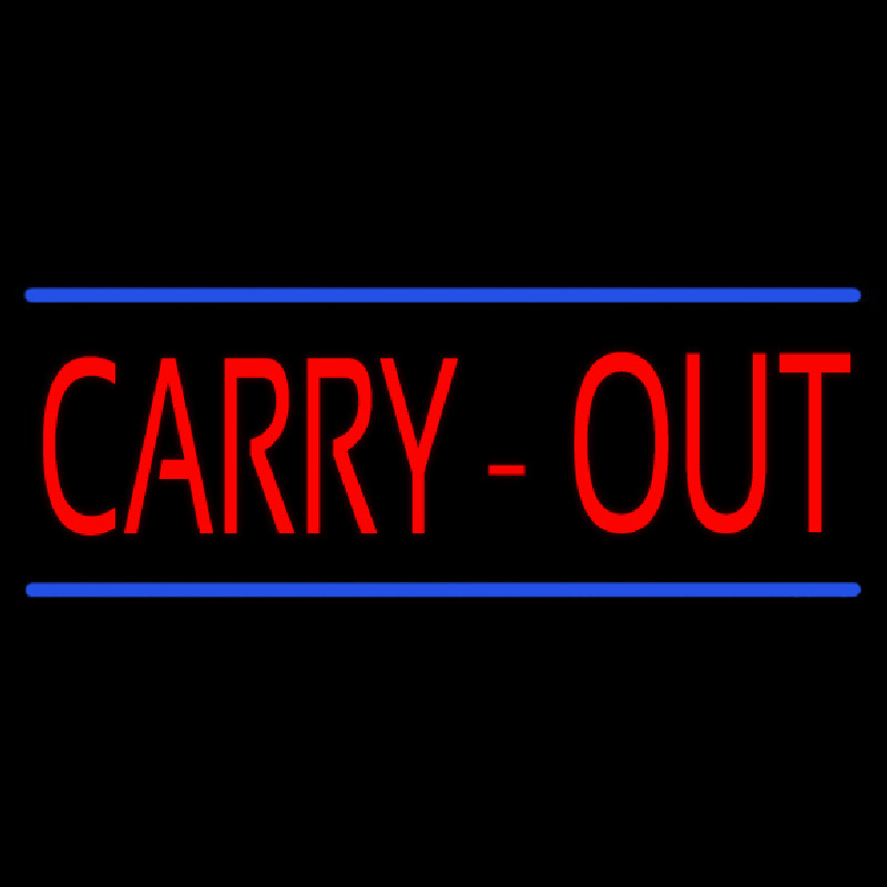 Custom Carry Out Neon Sign USA