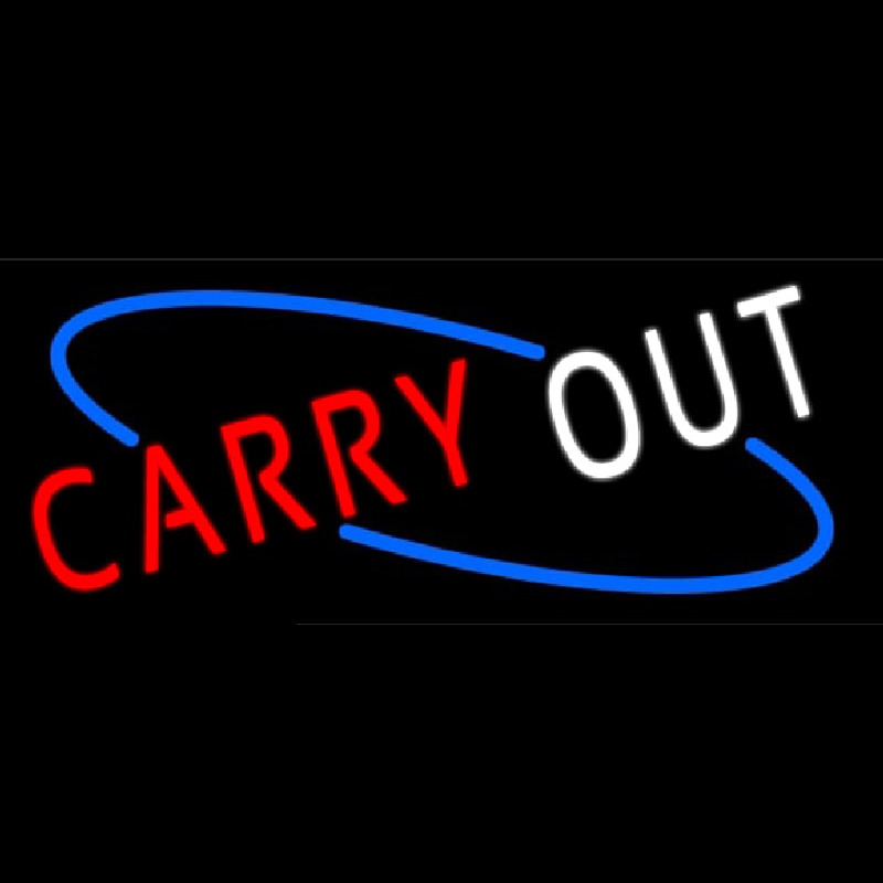 Custom Carry Out Neon Sign USA