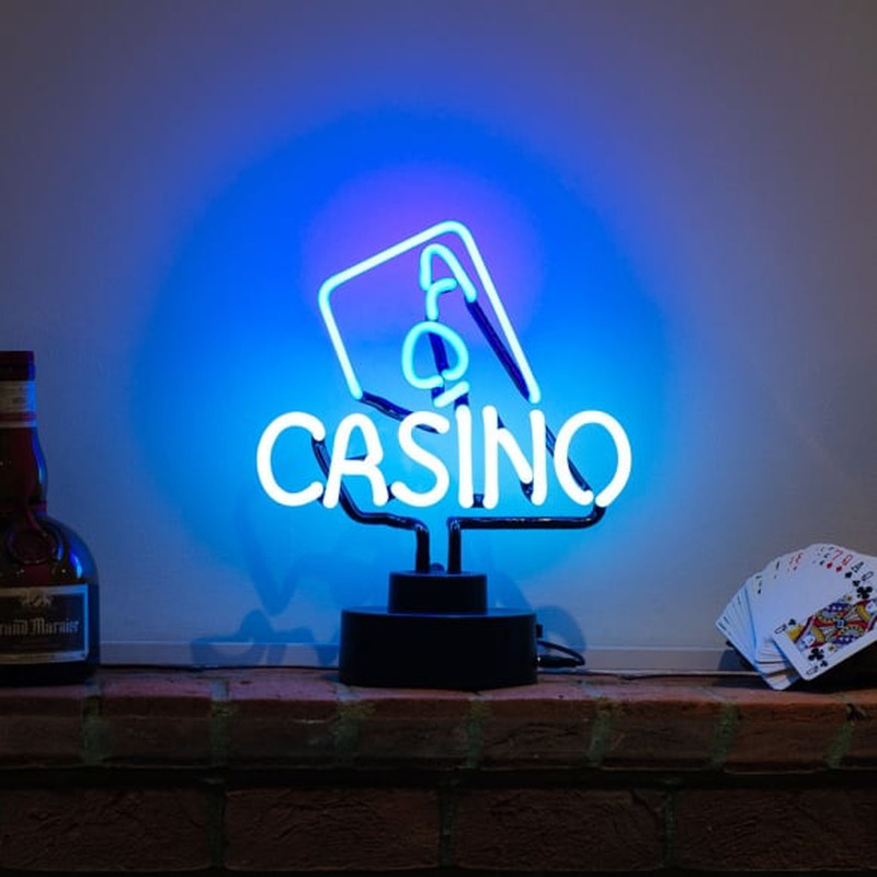 Custom Casino Desktop Neon Sign