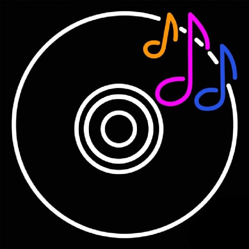 Custom Cd Musical Note Neon Sign USA