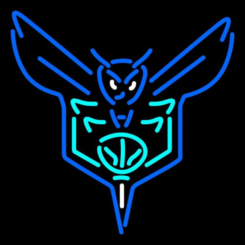 Custom Charlotte Hornets Alternate Pres Logo NBA Neon Sign Neon Sign USA