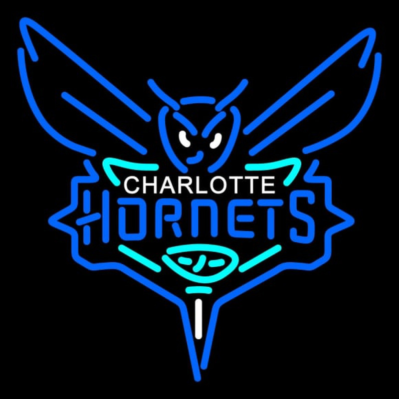 Custom Charlotte Hornets Primary Pres Logo NBA Neon Sign Neon Sign USA