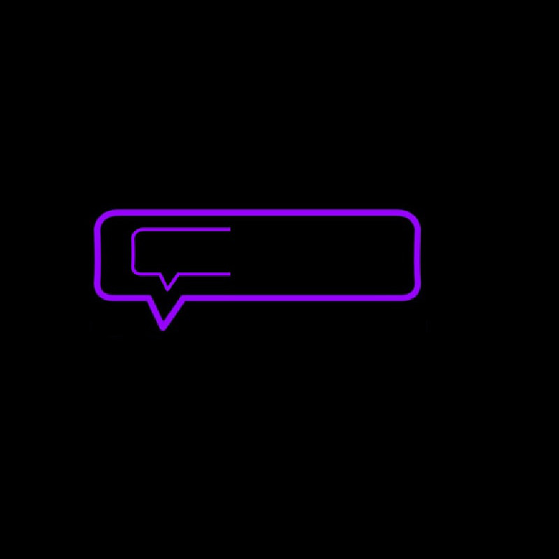 Custom Chat Button 3 Neon Sign USA