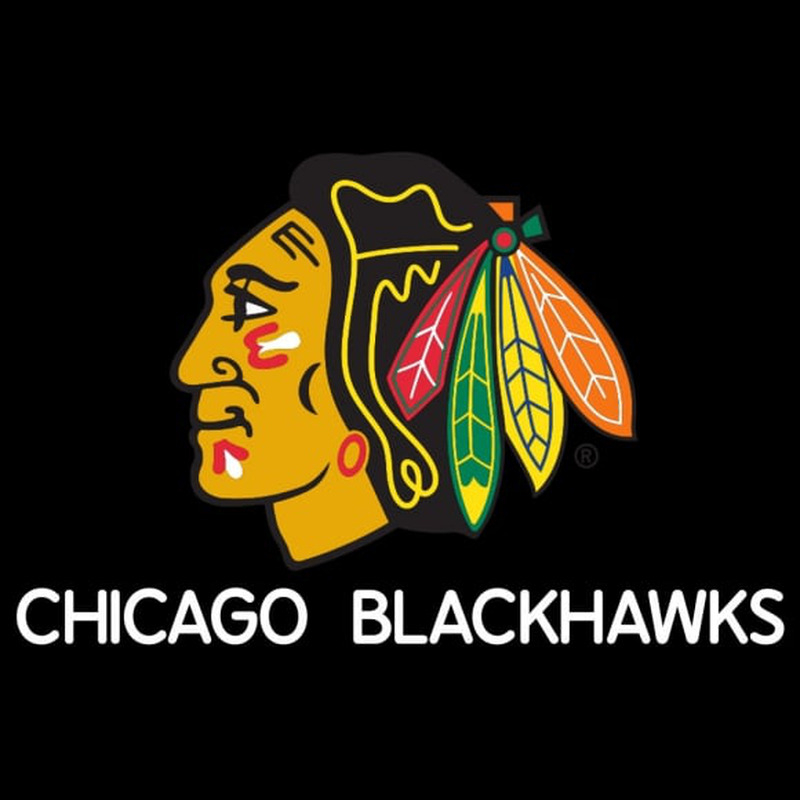 Custom Chicago Blackhawks Logo Hockey Neon Sign Neon Sign USA