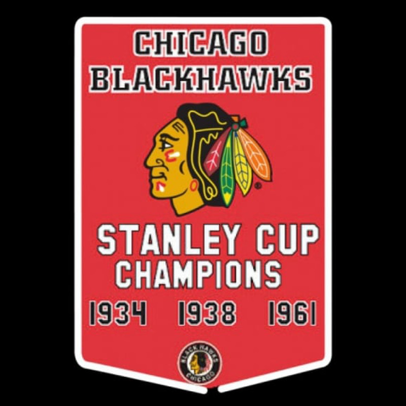 Custom Chicago Blackhawks Stanley Cup Champions Years Hockey Neon Sign Neon Sign USA