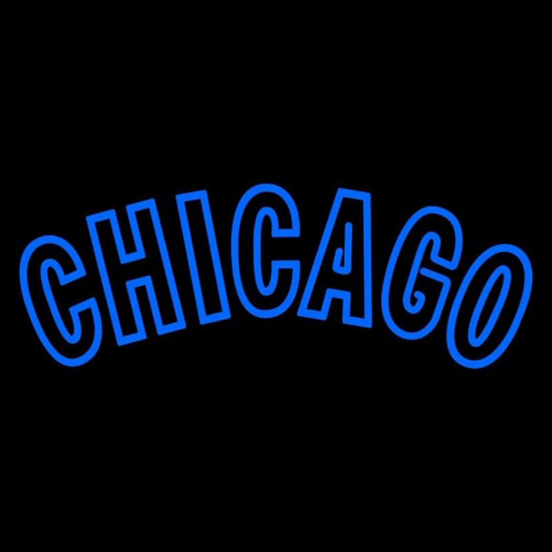 Custom Chicago Cubs Wordmark 1958 1968 Pres Logo MLB Neon Sign Neon Sign USA