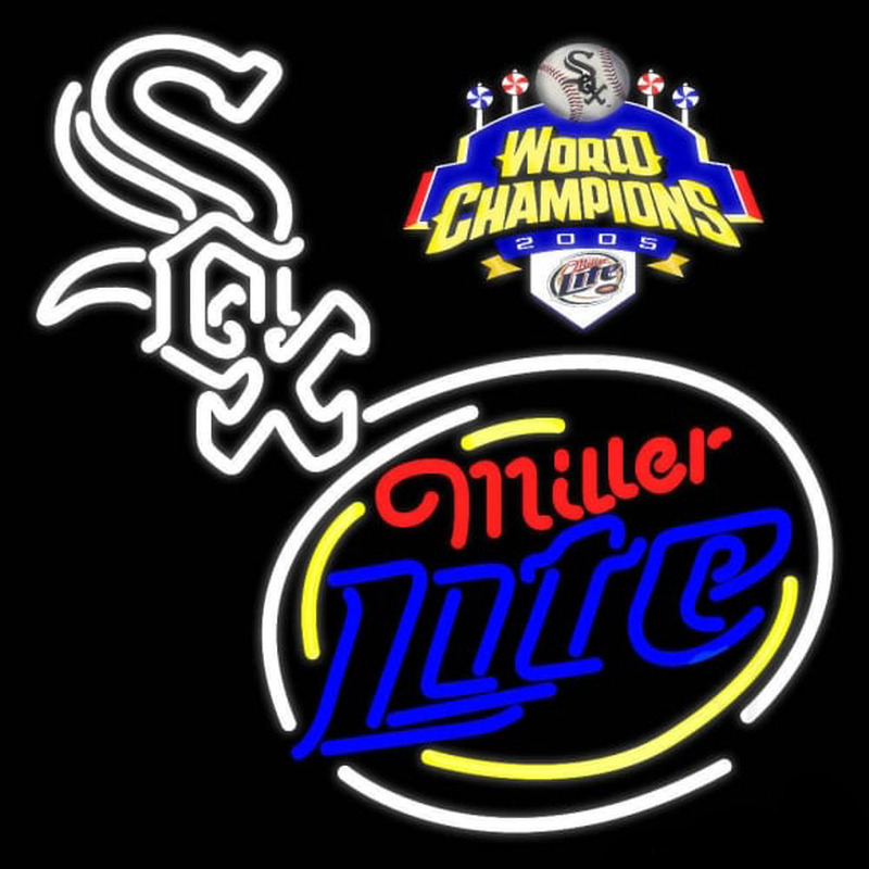 Custom Chicago White Sox World Series Real Neon Tube Neon Sign USA