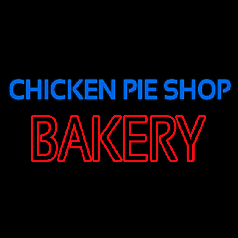 Custom Chicken Pie Shop Bakery Neon Sign USA