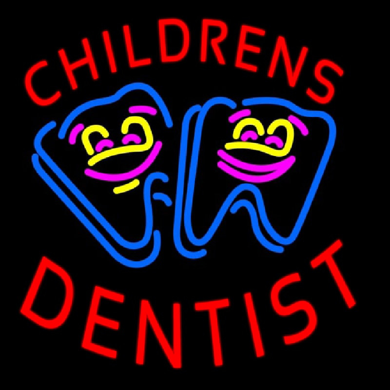 Custom Childrens Dentist Neon Sign USA