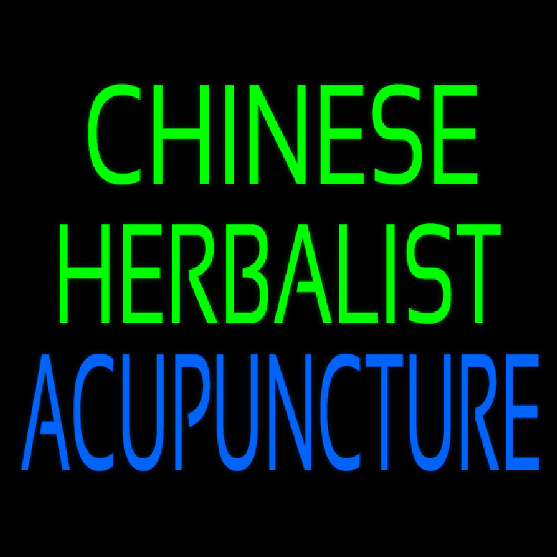 Custom Chinese Herbal Acupuncture Neon Sign USA