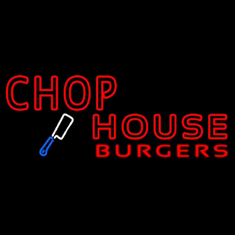 Custom Chophouse Burgers Neon Sign USA