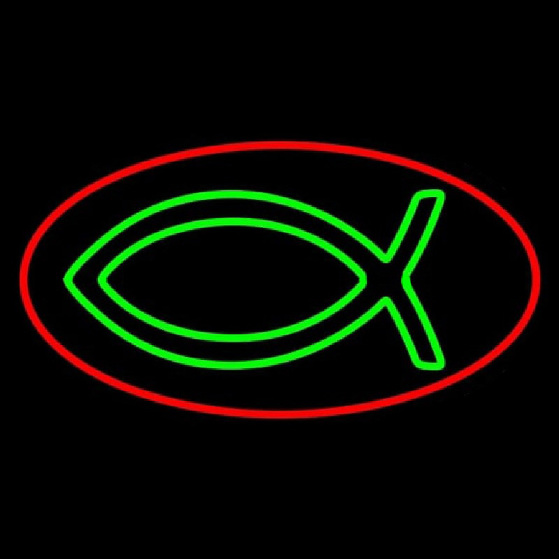 Custom Christian With Border Neon Sign USA