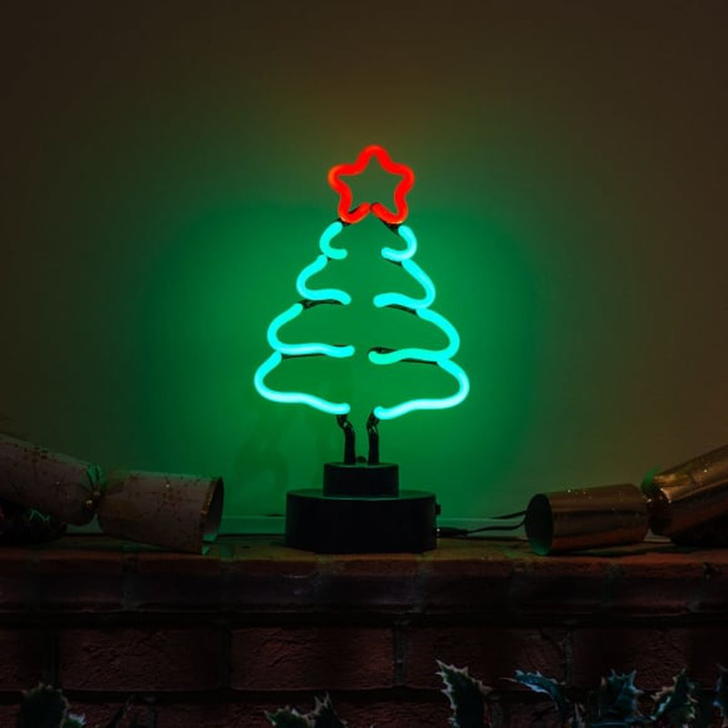 Custom Christmas Tree Desktop Neon Sign