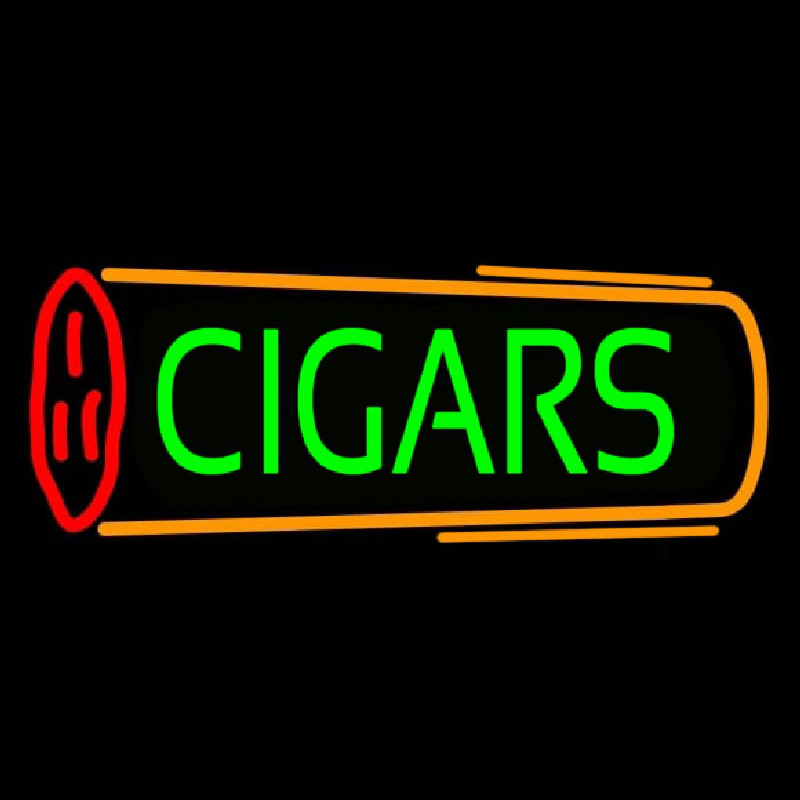 Custom Cigars Neon Sign USA