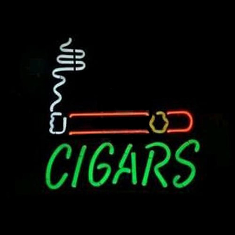 Custom Cigars Neon Sign USA