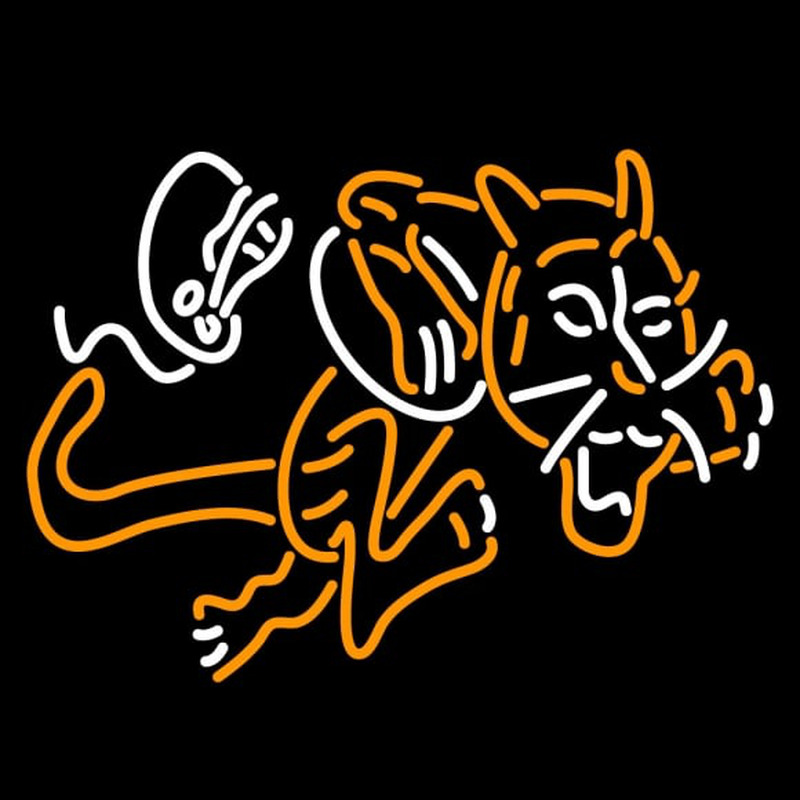 Custom Cincinnati Bengals Primary   Logo NFL Neon Sign Neon Sign USA