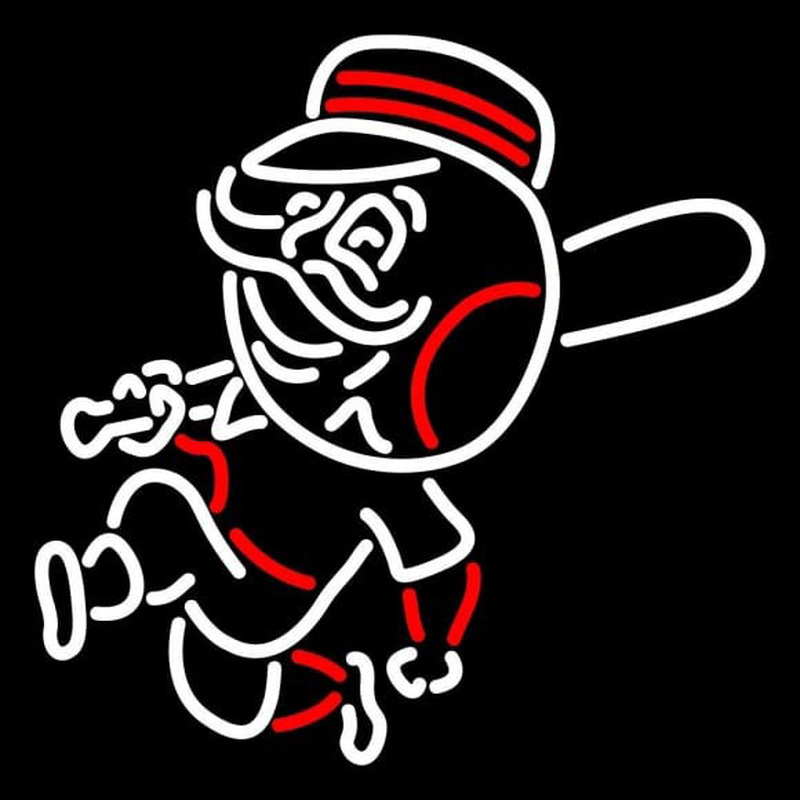 Custom Cincinnati Reds Primary 1954 1959 Logo MLB Neon Sign Neon Sign USA