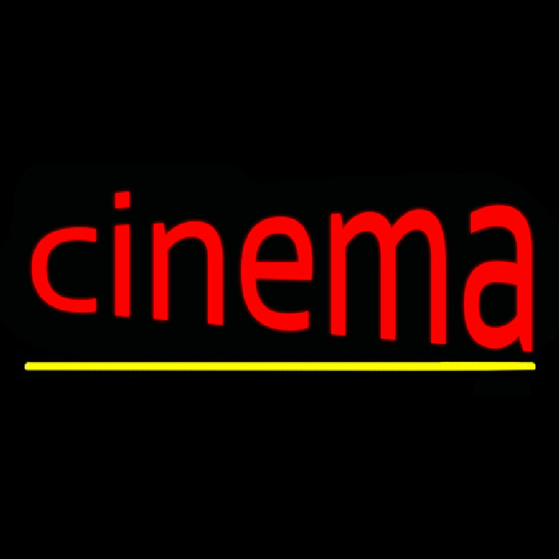 Custom Cinema With Line Neon Sign USA