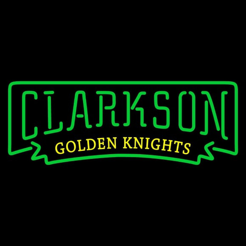 Custom Clarkson Golden Knights Wordmark Pres Logo NCAA Neon Sign Neon Sign USA